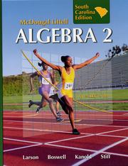 Cover of: McDougal Littell Algebra 2: South Carolina