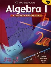 Cover of: Holt McDougal Algebra 1 by 