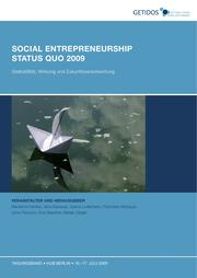 Cover of: Social Entrepreneurship Staus Quo 2009: (Selbst)Bild, Wirkung und Zulunftsverantwortung