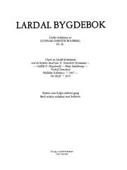 Lardal bygdebok by Wasberg, Gunnar Christie