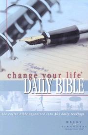 Cover of: Change Your Life Daily Bible/change Your Life Daily Journal | 