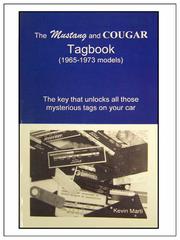 Cover of: The Mustang and Cougar Tagbook