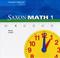 Cover of: Saxon Math Grade 1