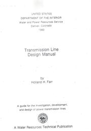 Cover of: Transmission line design manual