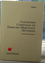 Cover of: Cuestiones Complejas de Derecho Mercantil Moderno by 