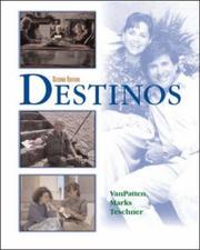 Cover of: Destinos Student Edition w/Listening comprehension Audio CD, 2nd Edition