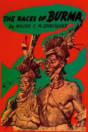 Cover of: Races of Burma.