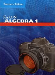 Cover of: Saxon Algebra 1 by 