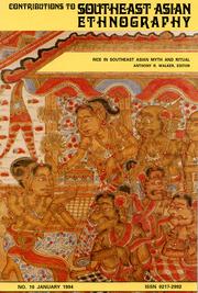 Cover of: Rice in Southeast Asian Myth and Ritual by 