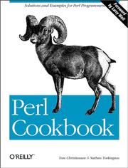 Cover of: Perl Cookbook by Tom Christiansen, Nathan Torkington, Tom Christiansen