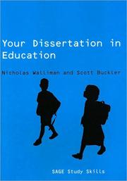 Cover of: Your Dissertation in Education