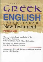 Cover of: The New Greek-English Interlinear New Testament (Personal Size) by Robert K. Brown