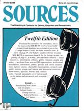 Cover of: Sources 12: The directory of Experts and Spokespersons ; 1984