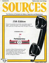 Cover of: Sources 15: The directory of Experts and Spokespersons ; 1985