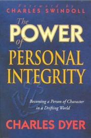 Cover of: The power of personal integrity