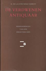 Cover of: De  verdwenen antiquaar
