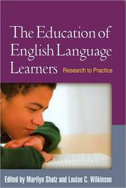 Cover of: The education of English language learners: research to practice