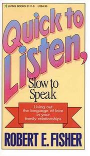 Cover of: Quick to Listen, Slow to Speak