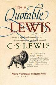 Cover of: The quotable Lewis by C.S. Lewis