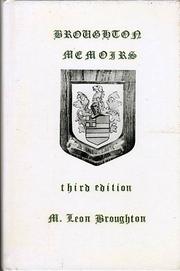 Broughton memoirs by Milton Leon Broughton