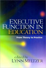 Cover of: Executive Function in Education: from theory to practice