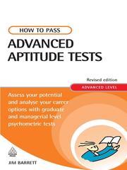 Cover of: How to Pass Advanced Aptitude Tests by James Barrett, James Barrett