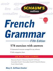 Cover of: French Grammar | Mary E. Coffman Crocker