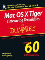 Cover of: Mac OS X Tiger Timesaving Techniques For Dummies