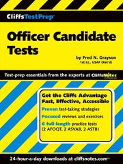 Cover of: CliffsTestPrep Officer Candidate Tests