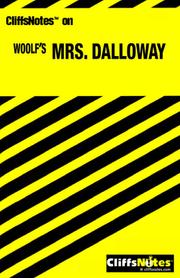 Cover of: CliffsNotes on Woolf's Mrs. Dalloway by Gary Carey