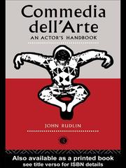 Cover of: Commedia Dell'Arte by John Rudlin