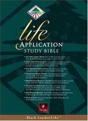 Cover of: Life Application Study Bible, New Living Translation, Black LeatherLike