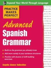 Cover of: Advanced Spanish Grammar by Rogelio Alonso Vallecillos