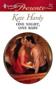 Cover of: One Night, One Baby by Kate Hardy