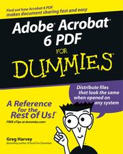 Cover of: Adobe Acrobat 6 PDF For Dummies by Greg Harvey, Greg Harvey