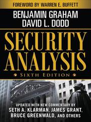 Cover of: Security Analysis by Benjamin Graham