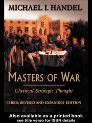 Cover of: Masters of War by Michael Handel