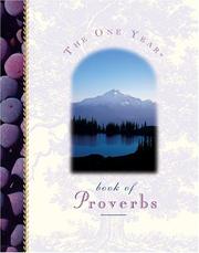 Cover of: The One Year Book of Proverbs: Devotionals (One Year Book)