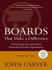 Cover of: Boards That Make a Difference by John Carver, John Carver