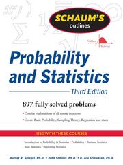 Cover of: Probability and Statistics by Murray R. Spiegel, Murray R. Spiegel