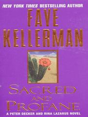 Cover of: Sacred and Profane by Faye Kellerman