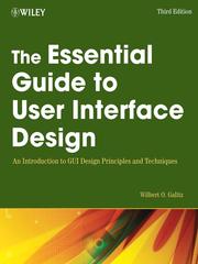 Cover of: The Essential Guide to User Interface Design by Wilbert O. Galitz, Wilbert O. Galitz