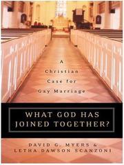 Cover of: What God Has Joined Together? by David G. Myers