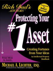 Cover of: Rich Dad's Advisors®: Protecting Your #1 Asset by Michael A. Lechter, Michael A. Lechter