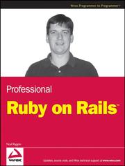 Cover of: Professional Ruby on Rails by Noel Rappin, Noel Rappin