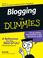 Cover of: Blogging For Dummies