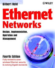 Cover of: Ethernet Networks by Gilbert Held