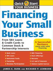 Cover of: Financing Your Small Business | James E. Burk