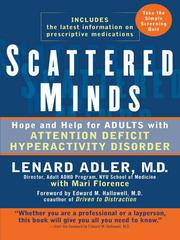 Cover of: Scattered Minds by Lenard Adler, Mari Florence, Lenard Adler