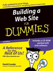 Cover of: Building a Web Site For Dummies by David A. Crowder